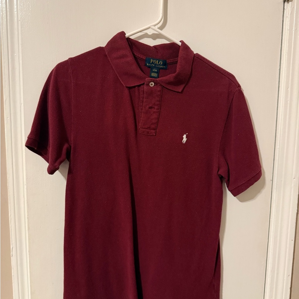 Polo Ralph Lauren Boys’ Polo Shirt – Burgundy L (14–16)